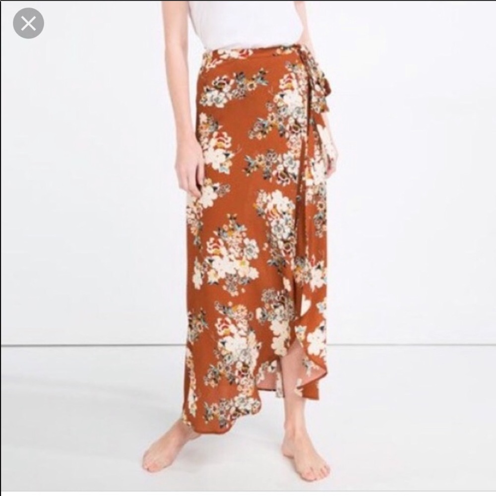 Zara wrap skirt